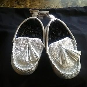 Silver moccasins